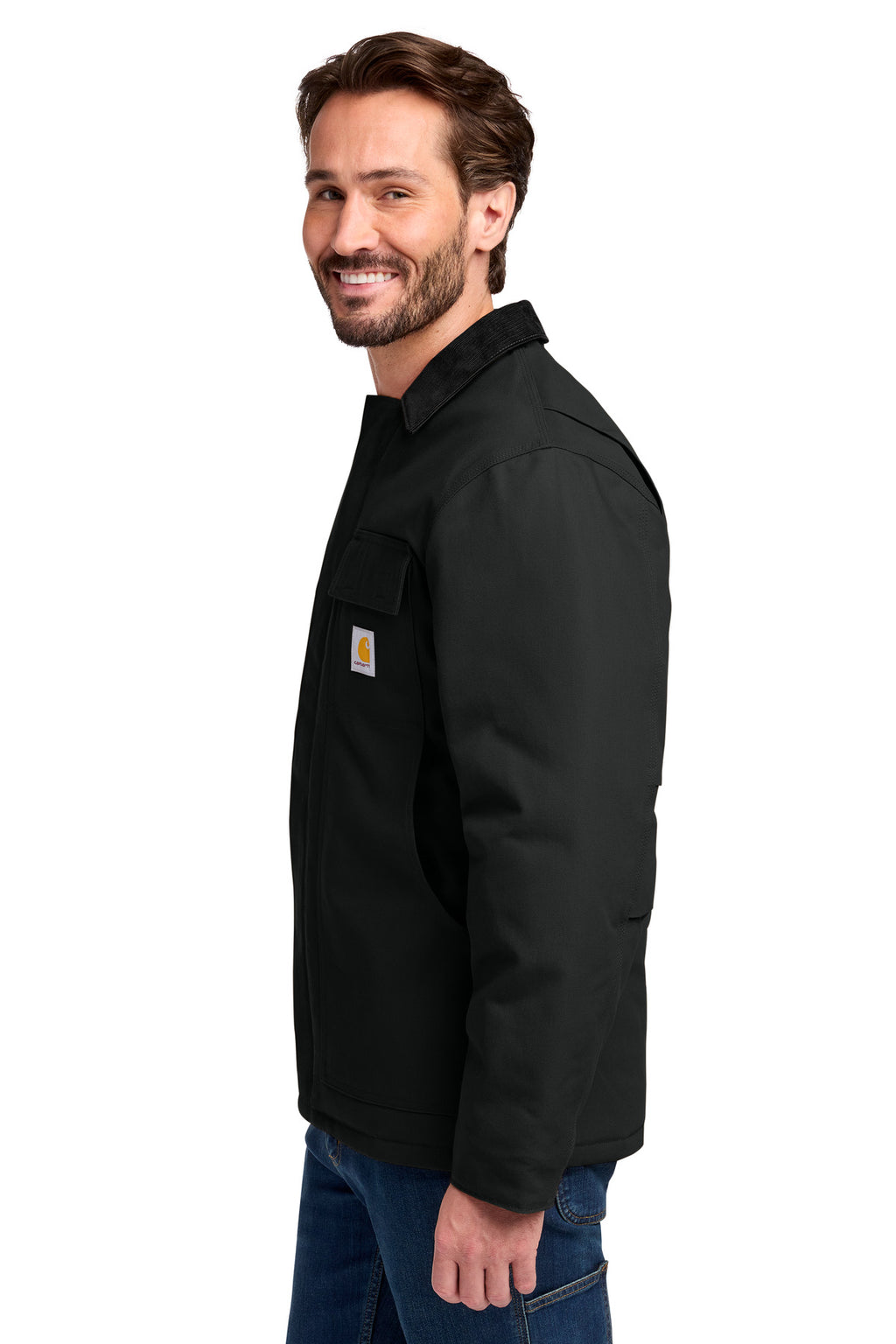 Carhartt Duck Traditional Coat. CT106674 - Black - side