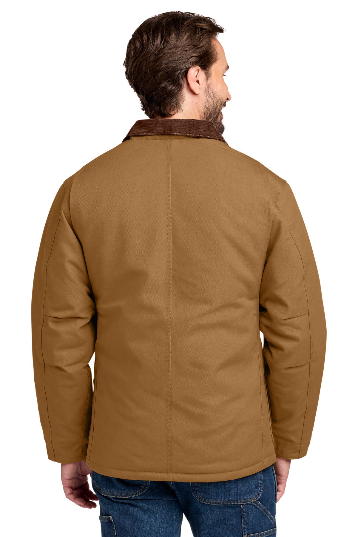 Carhartt Duck Traditional Coat. CT106674 - Carhartt Brown - back