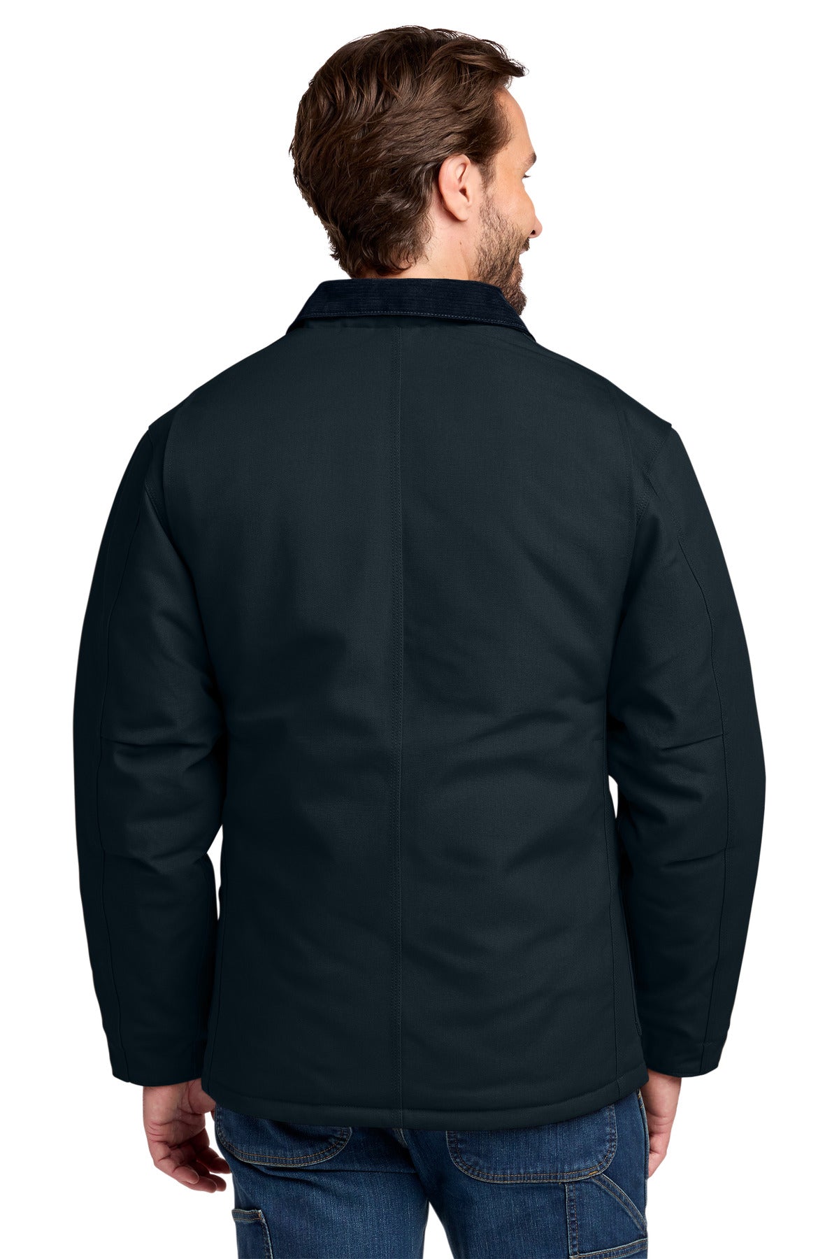 Carhartt Duck Traditional Coat. CT106674 - Dark Navy - back