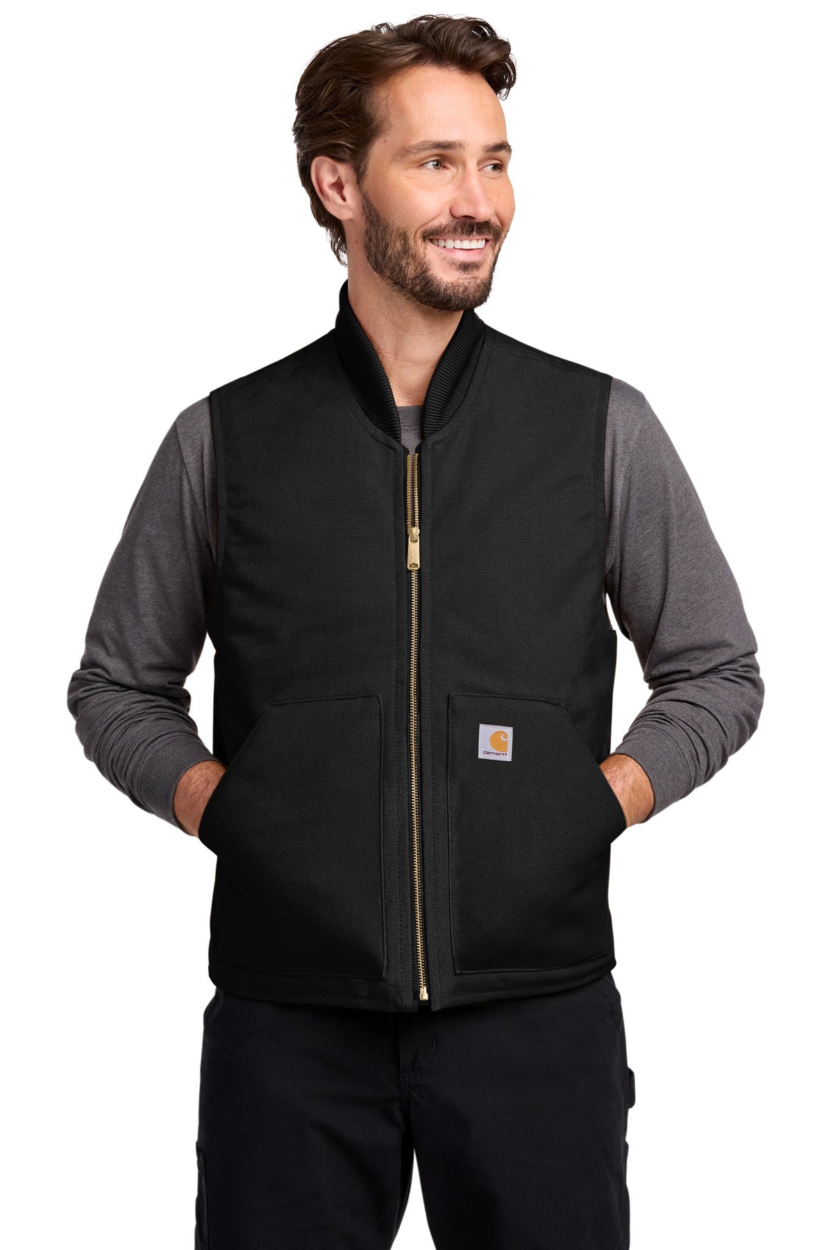 Carhartt Duck Vest. CT106676 - Black - front