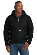 Carhartt Quilted-Flanne-Lined Duck Active Jac. CT106677 - Black - front