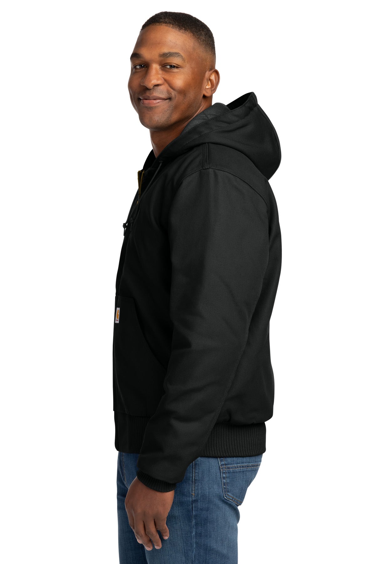 Carhartt Quilted-Flanne-Lined Duck Active Jac. CT106677 - Black - side