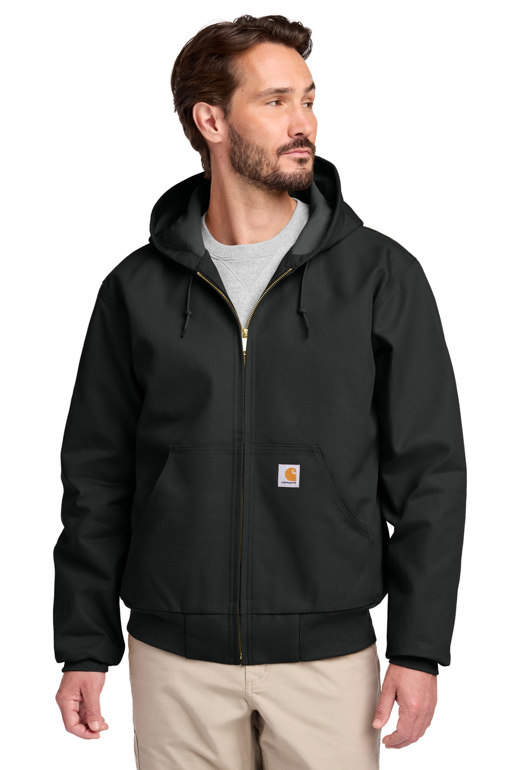 Carhartt Thermal-Lined Duck Active Jac. CT106678 - Black - front
