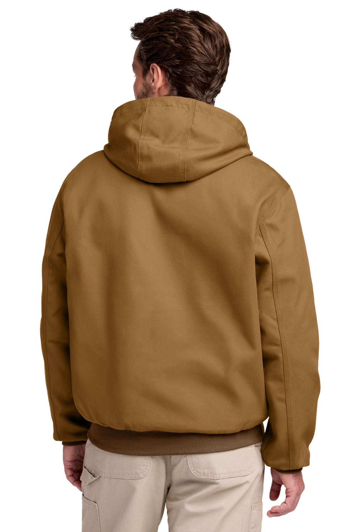 Carhartt Thermal-Lined Duck Active Jac. CT106678 - Carhartt Brown - back