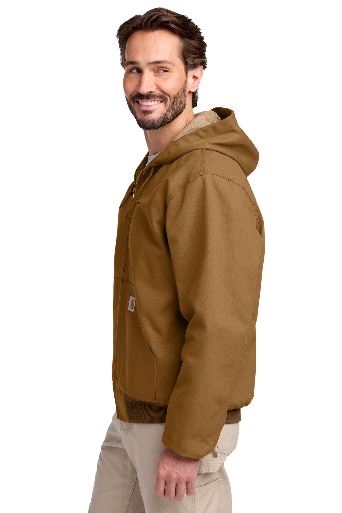 Carhartt Thermal-Lined Duck Active Jac. CT106678 - Carhartt Brown - side