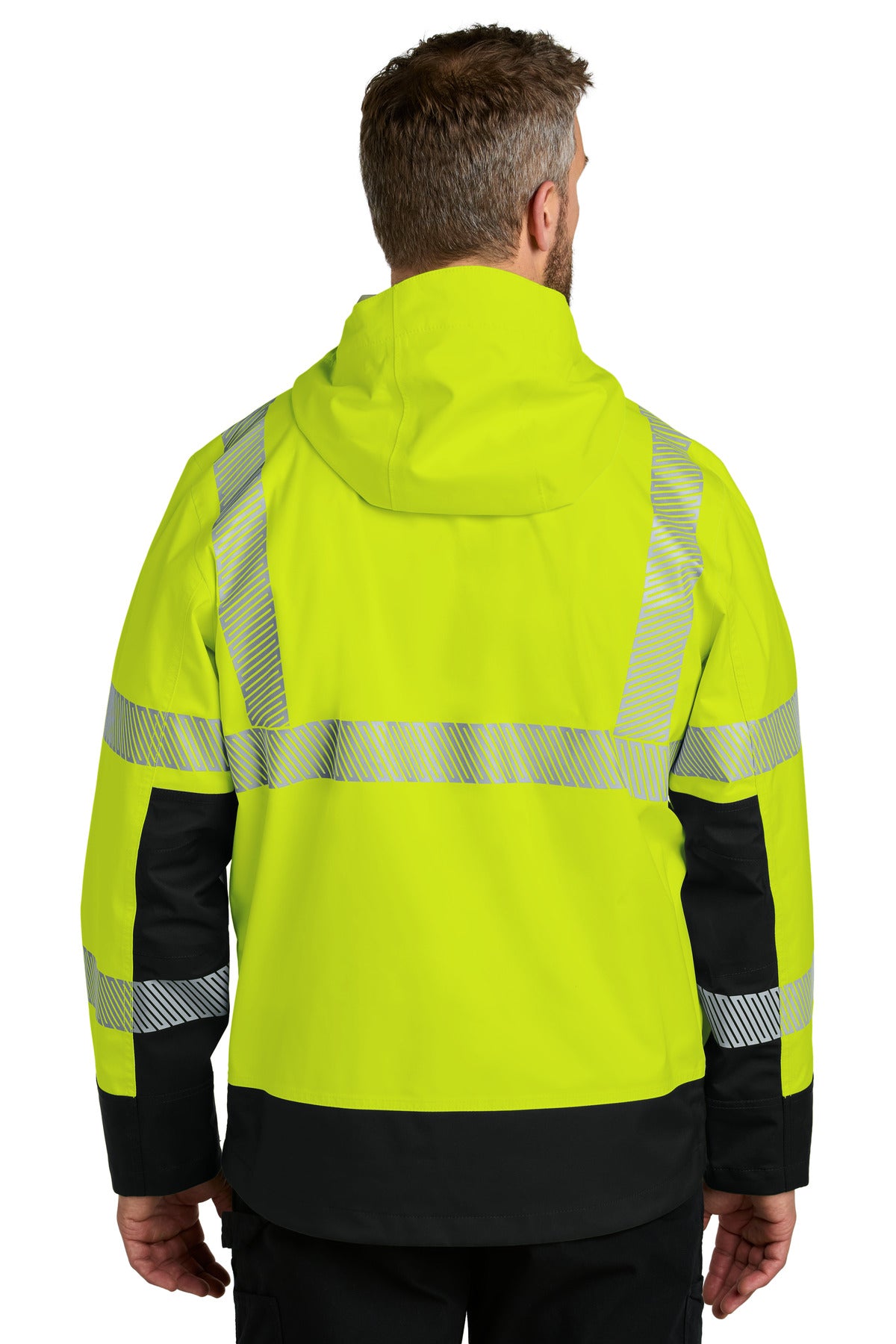 Carhartt ANSI 107 Class 3 Storm Defender Jacket CT106693 - Brite Lime - back