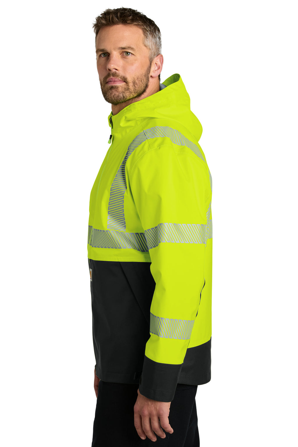 Carhartt ANSI 107 Class 3 Storm Defender Jacket CT106693 - Brite Lime - side