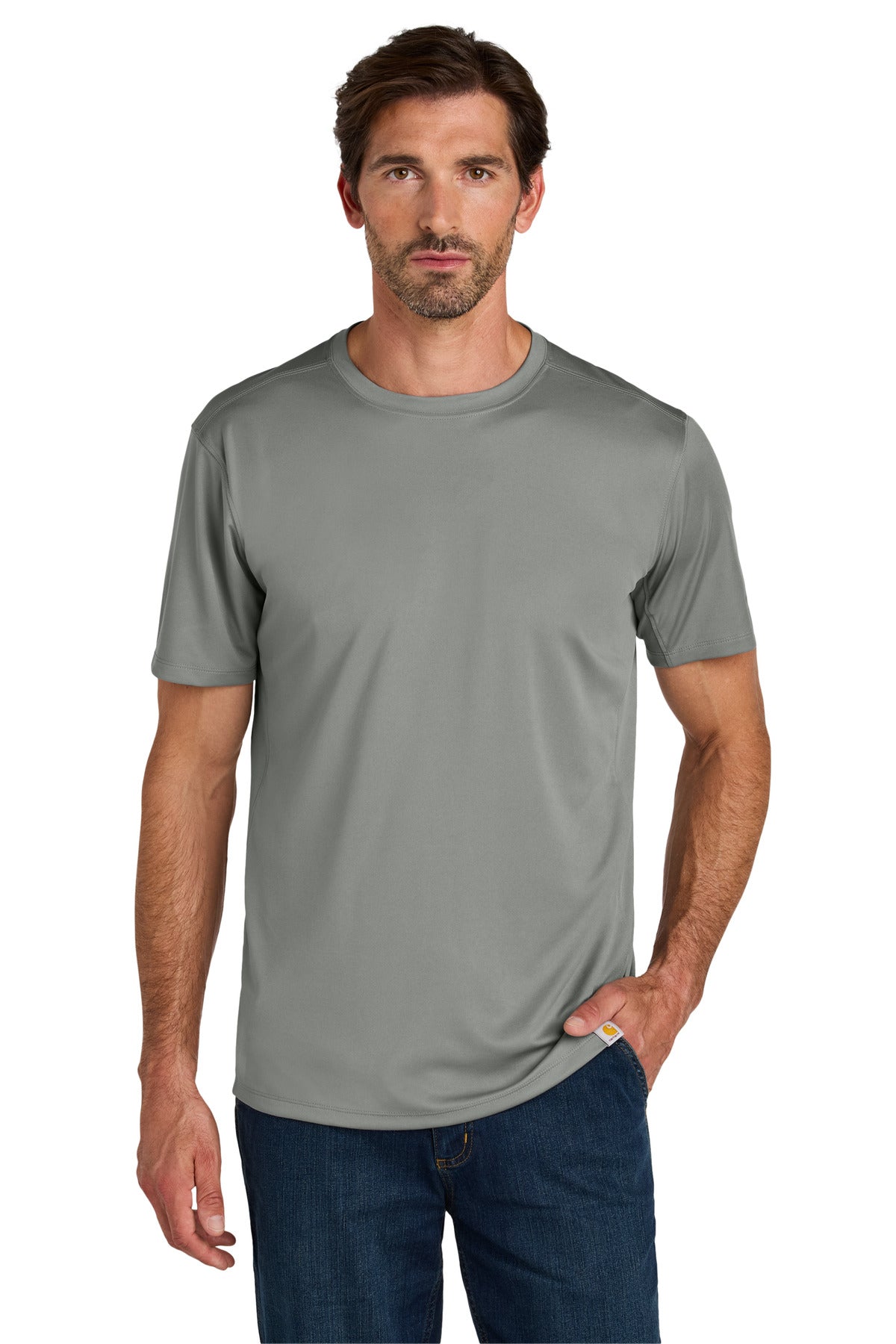 Carhartt Force Sun Defender Short Sleeve T-Shirt CT106868 - Asphalt Grey - front