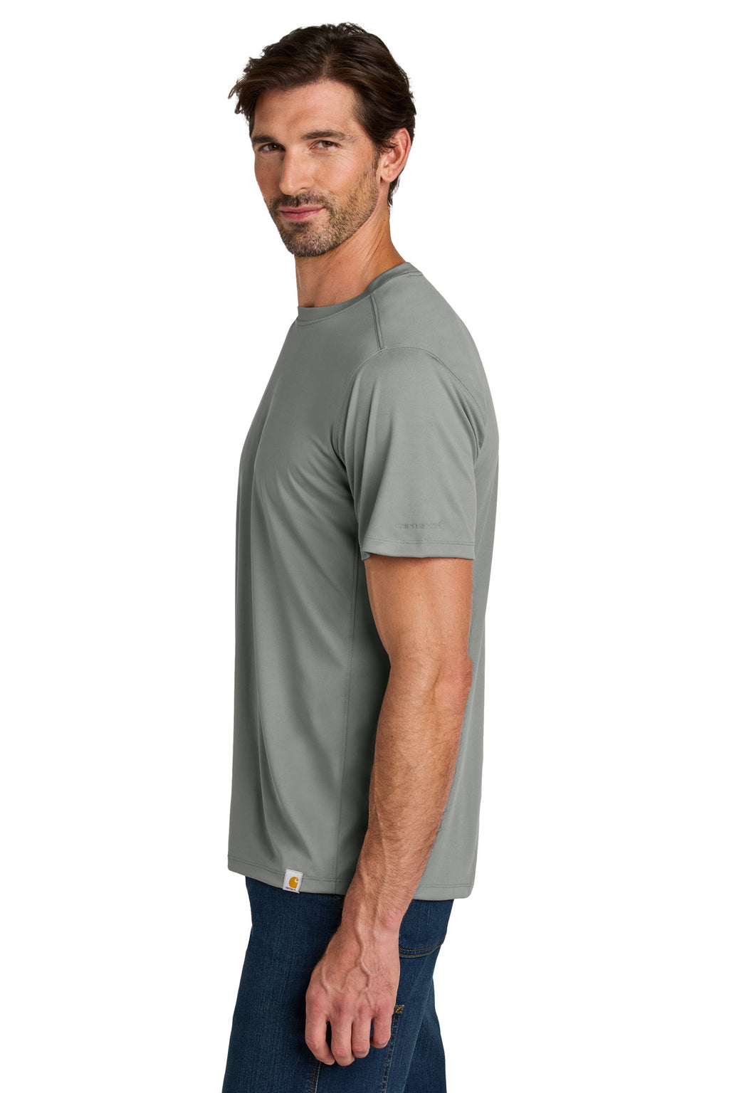 Carhartt Force Sun Defender Short Sleeve T-Shirt CT106868 - Asphalt Grey - side