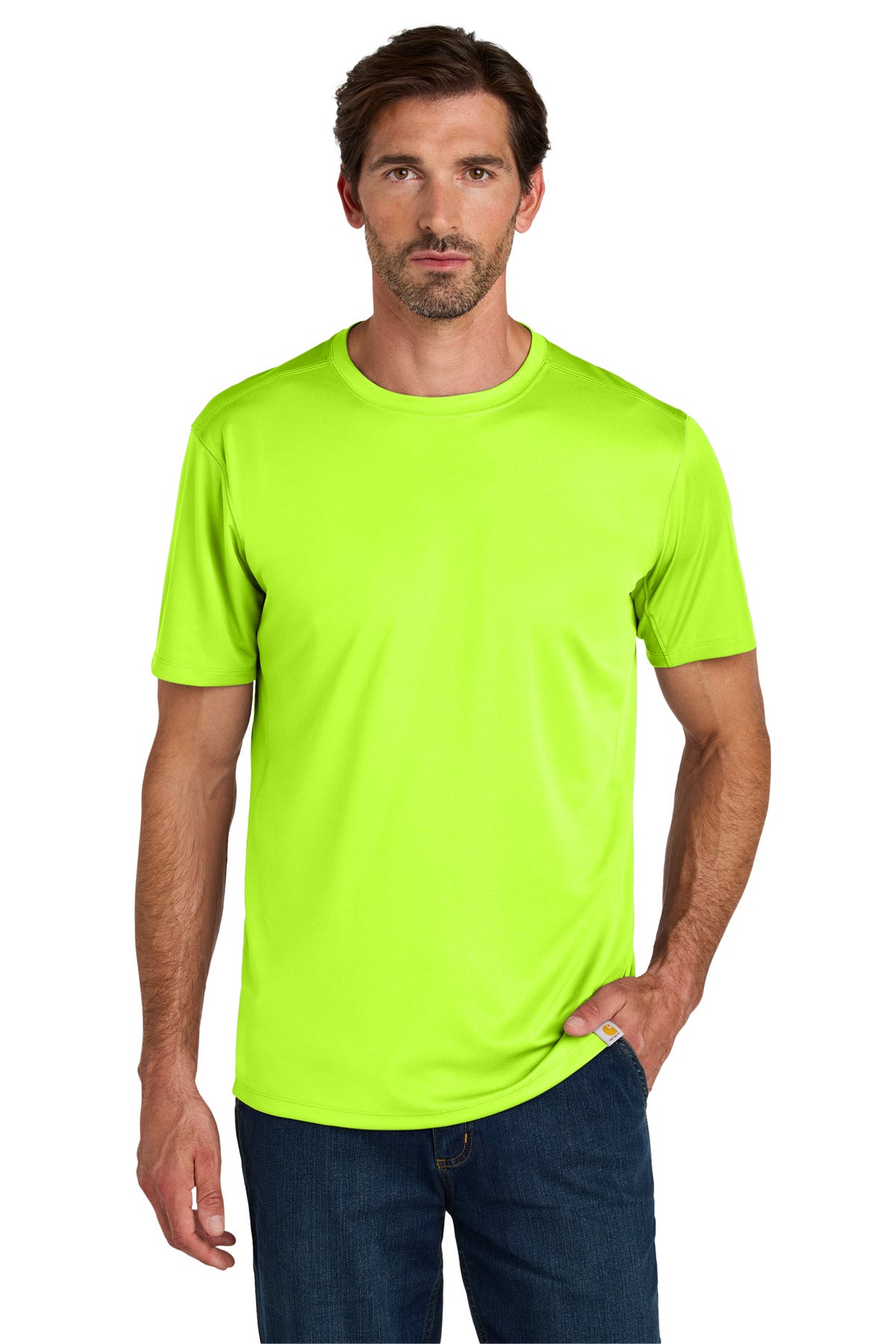Carhartt Force Sun Defender Short Sleeve T-Shirt CT106868 - Brite Lime - front