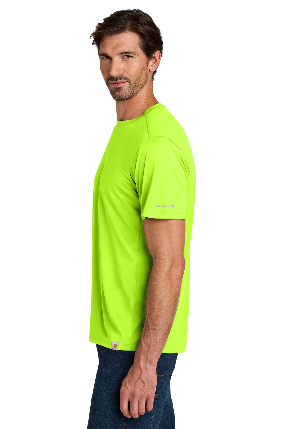 Carhartt Force Sun Defender Short Sleeve T-Shirt CT106868 - Brite Lime - side
