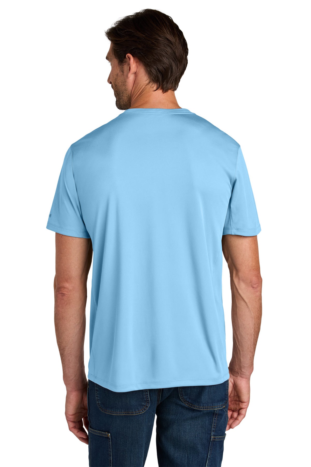 Carhartt Force Sun Defender Short Sleeve T-Shirt CT106868 - Fresh Water Blue - back