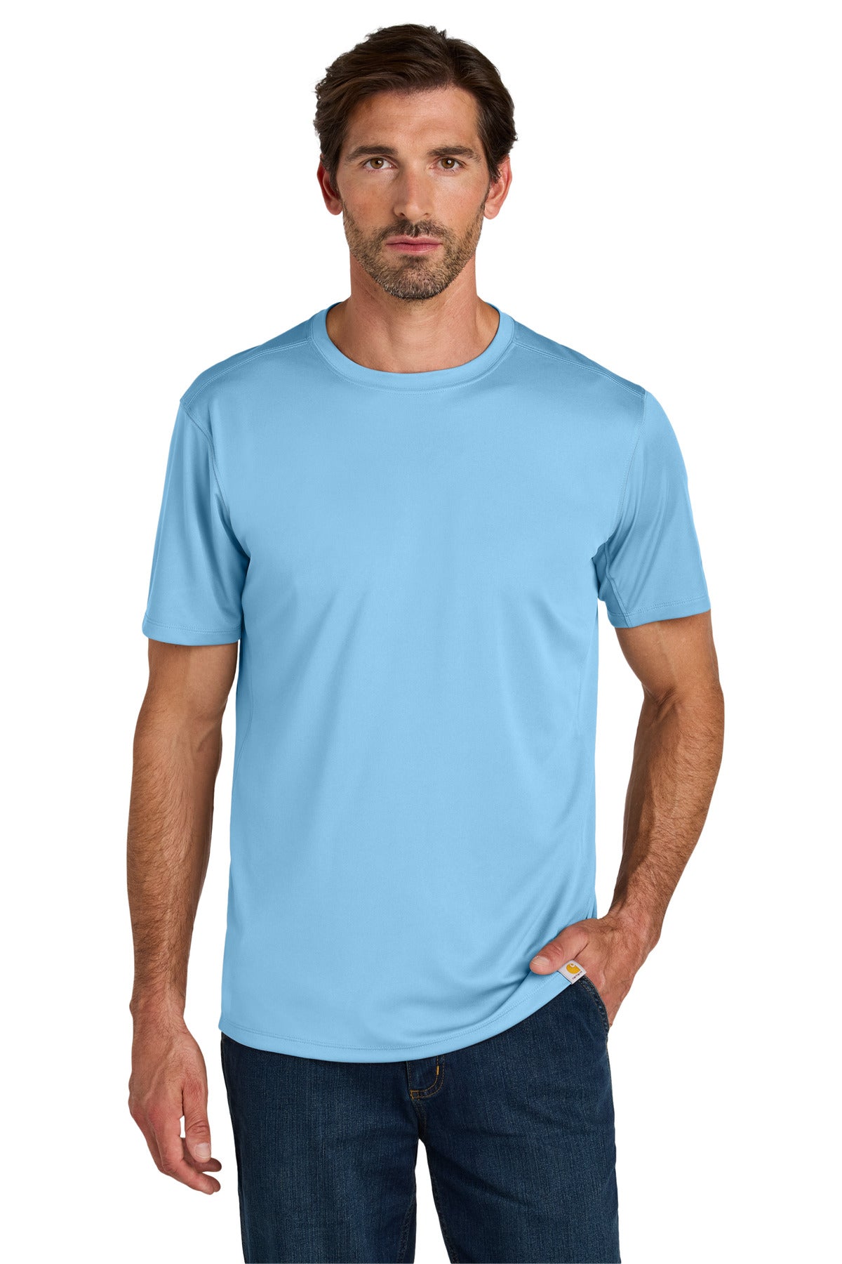 Carhartt Force Sun Defender Short Sleeve T-Shirt CT106868 - Fresh Water Blue - front