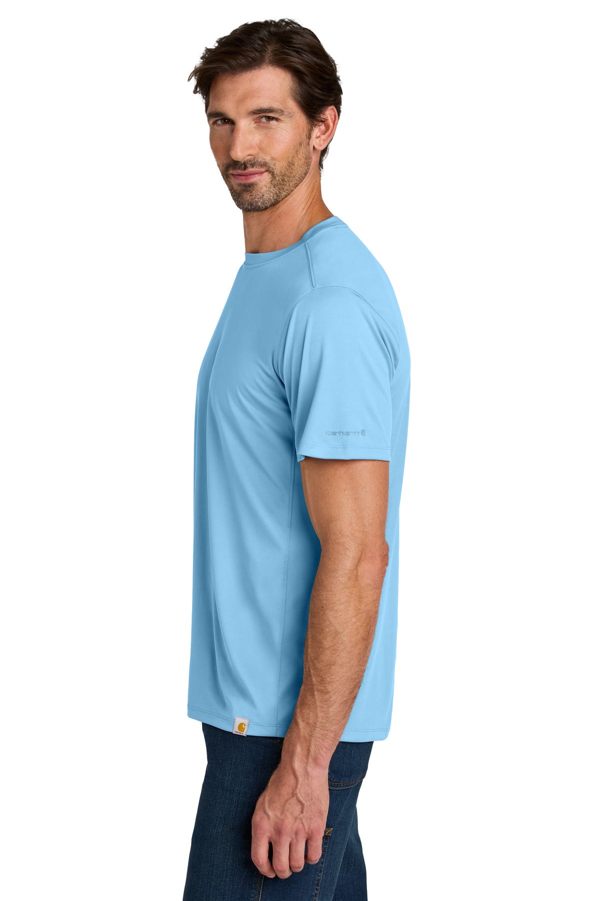 Carhartt Force Sun Defender Short Sleeve T-Shirt CT106868 - Fresh Water Blue - side