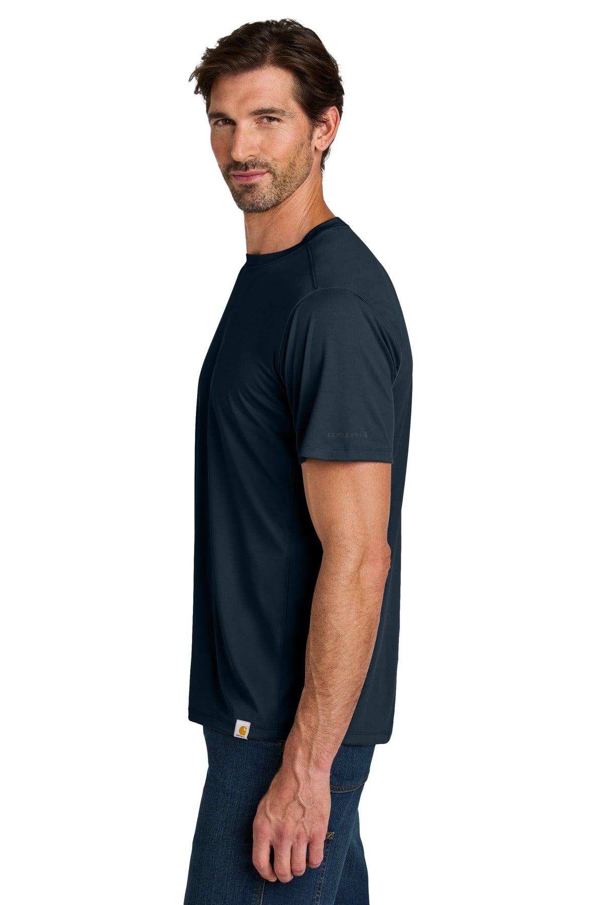 Carhartt Force Sun Defender Short Sleeve T-Shirt CT106868 - Navy - side
