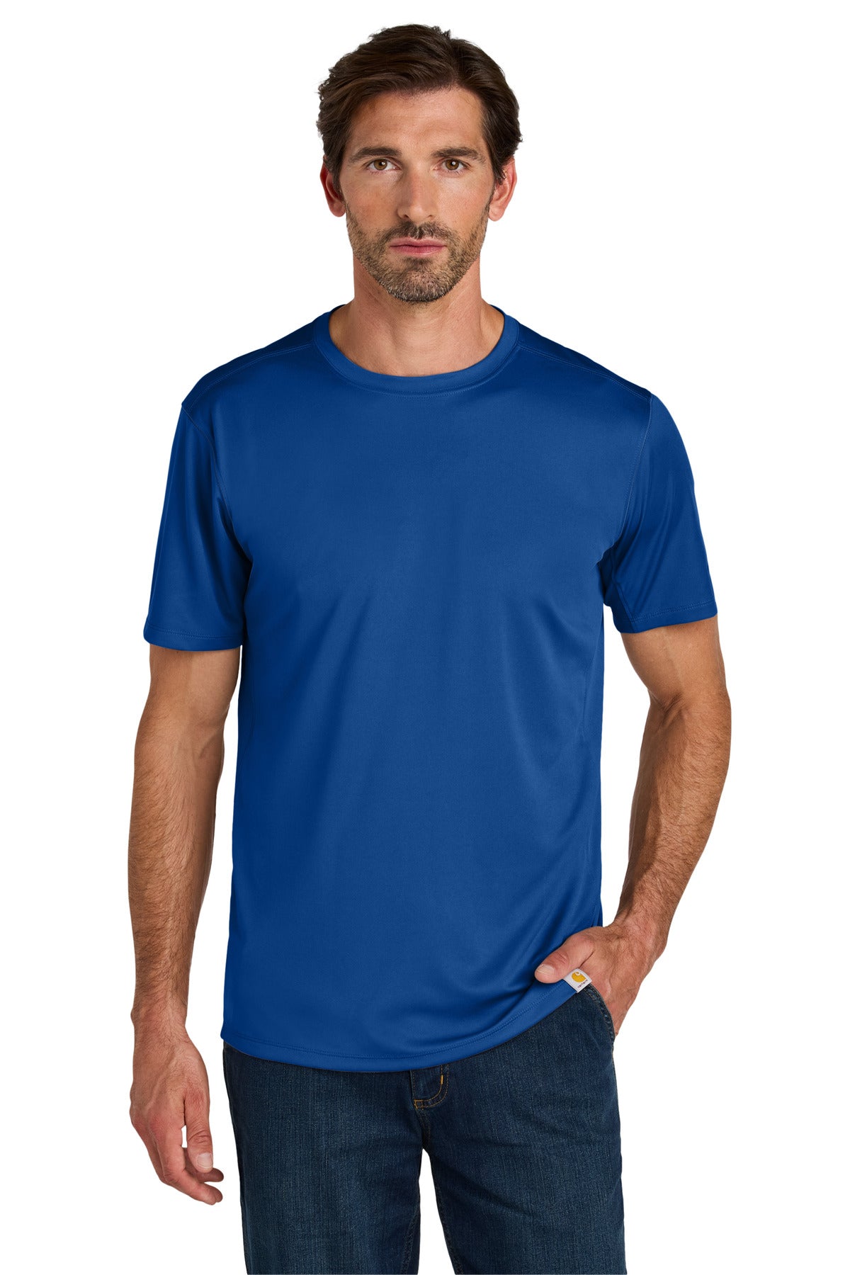Carhartt Force Sun Defender Short Sleeve T-Shirt CT106868 - Royal Glass Blue - front