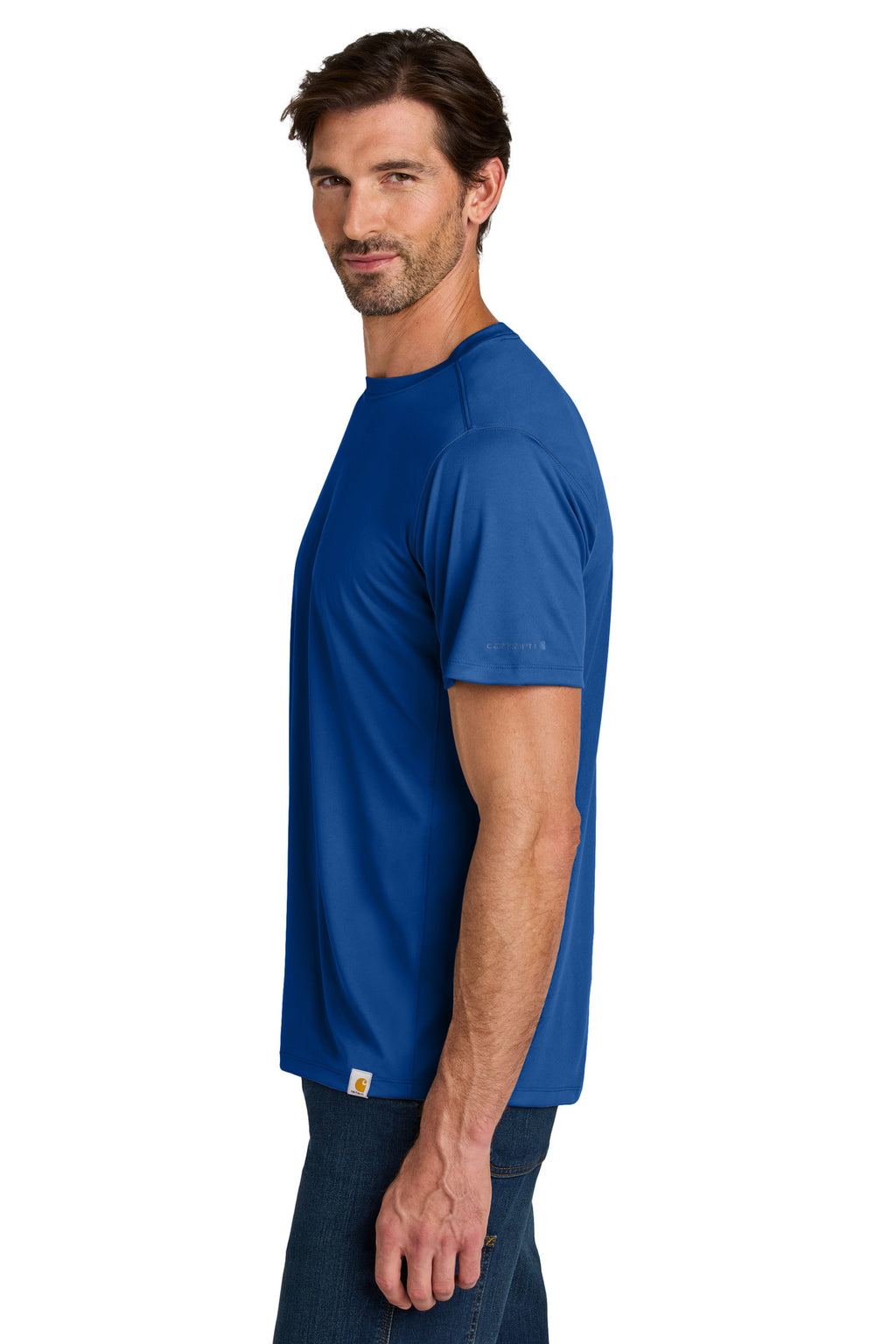 Carhartt Force Sun Defender Short Sleeve T-Shirt CT106868 - Royal Glass Blue - side