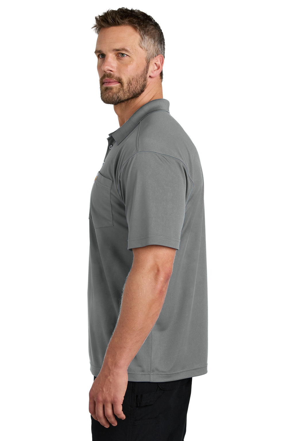 Carhartt Force Snag-Resistant Pocket Polo CT106880 - Asphalt Grey - side
