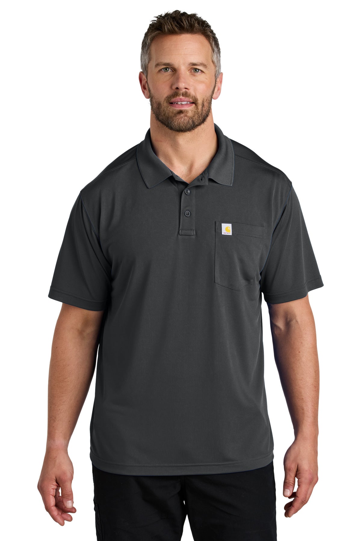 Carhartt Force Snag-Resistant Pocket Polo CT106880 - Shadow Grey - front