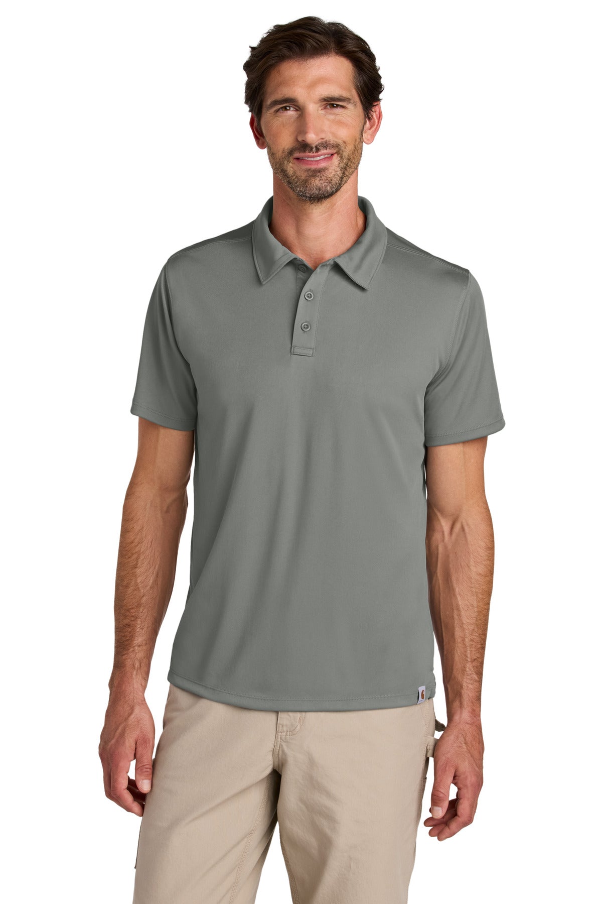 Carhartt Force Sun Defender Polo CT106899 - Asphalt Grey - front