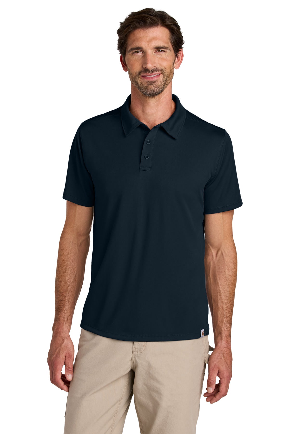 Carhartt Force Sun Defender Polo CT106899 - Navy - front