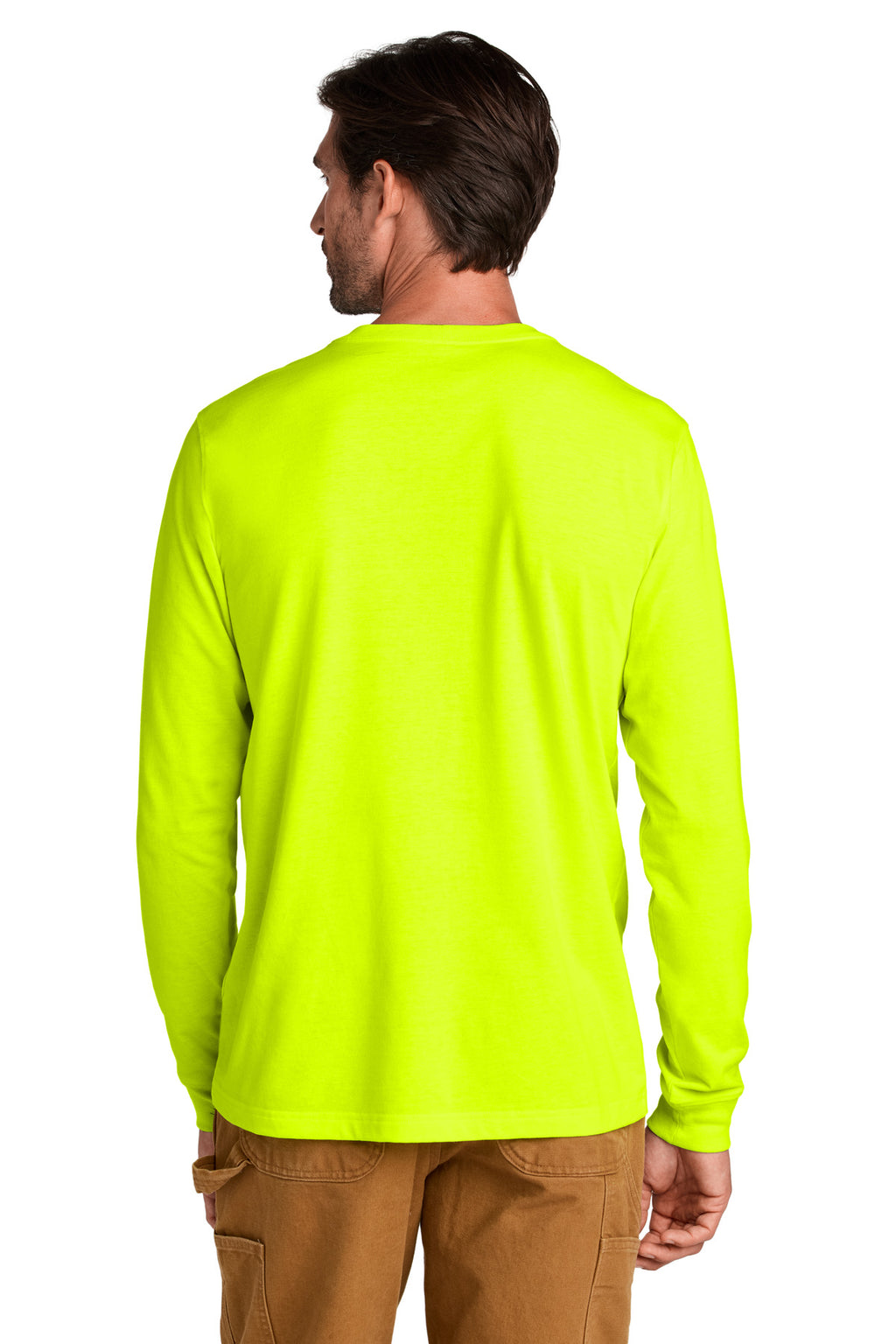 Carhartt Long Sleeve T-Shirt CT106921 - Brite Lime - back