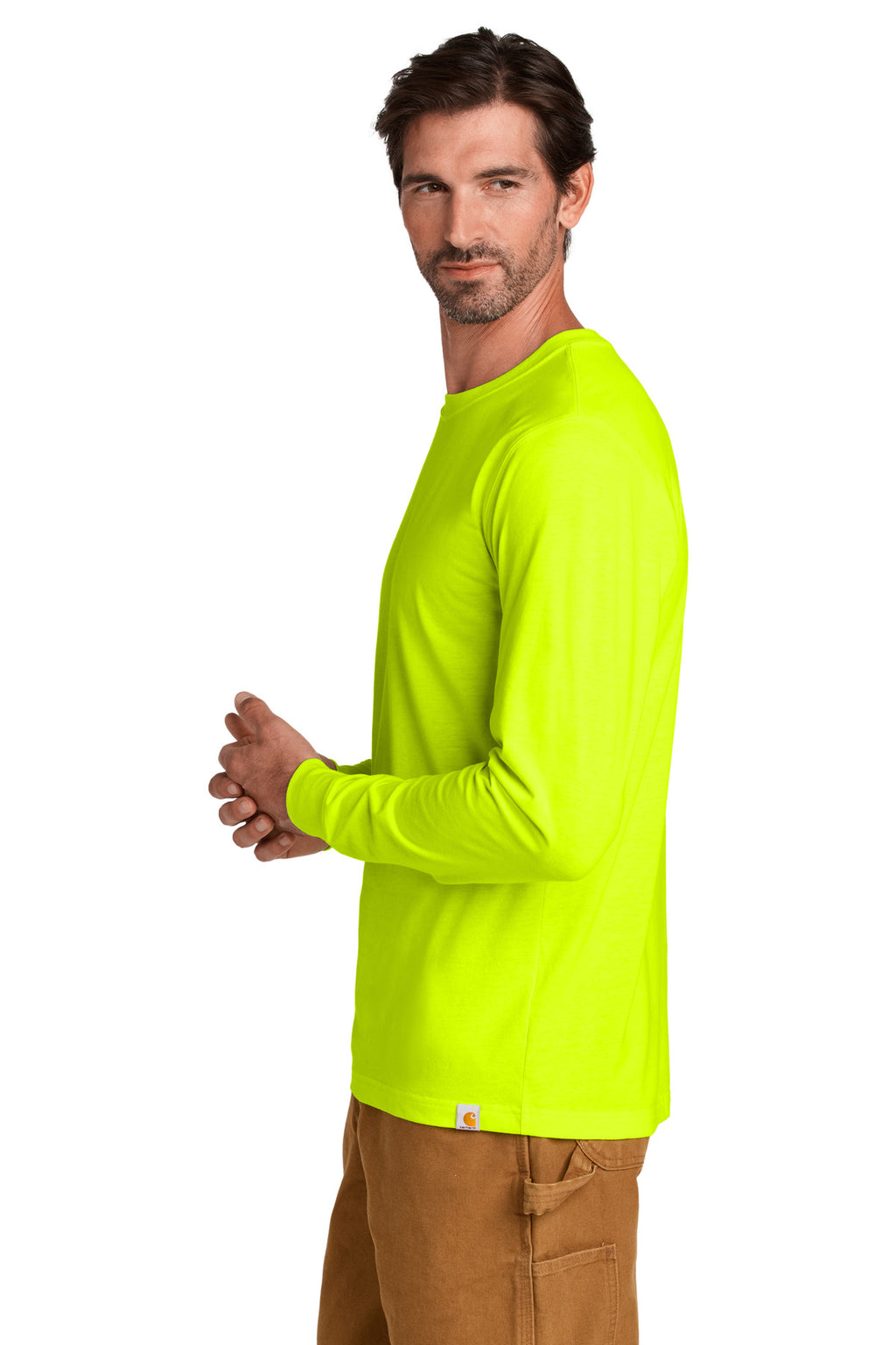 Carhartt Long Sleeve T-Shirt CT106921 - Brite Lime - side
