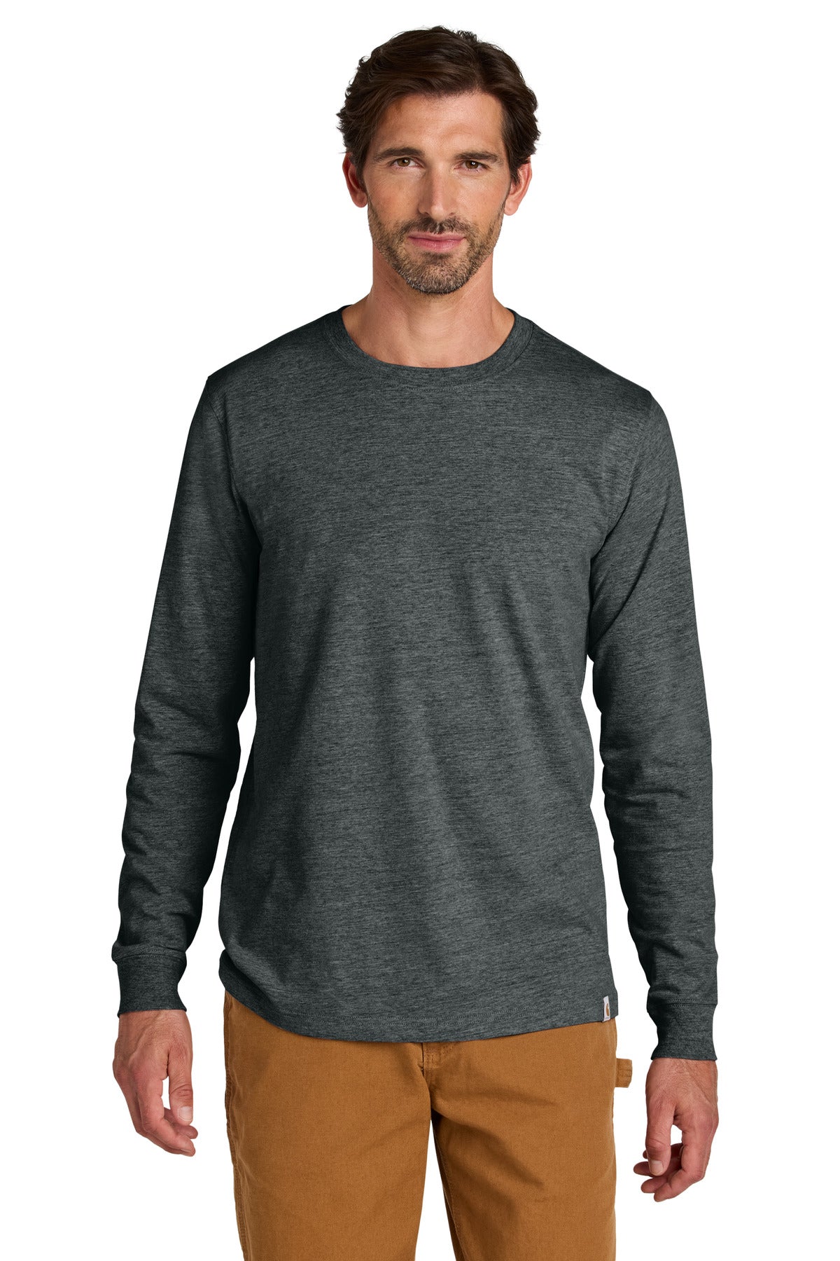Carhartt Long Sleeve T-Shirt CT106921 - Carbon Heather - front