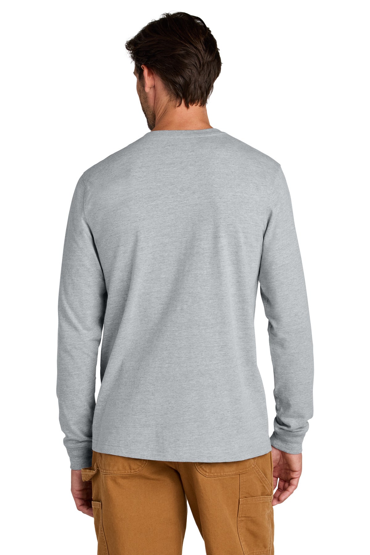 Carhartt Long Sleeve T-Shirt CT106921 - Heather Grey - back