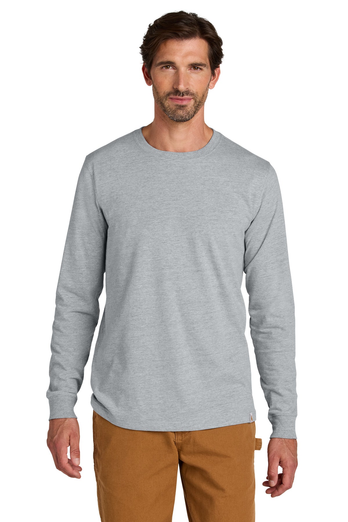 Carhartt Long Sleeve T-Shirt CT106921 - Heather Grey - front