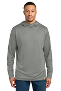 Carhartt Force Sun Defender Long Sleeve Hooded T-Shirt CT106923 - Asphalt Grey - front