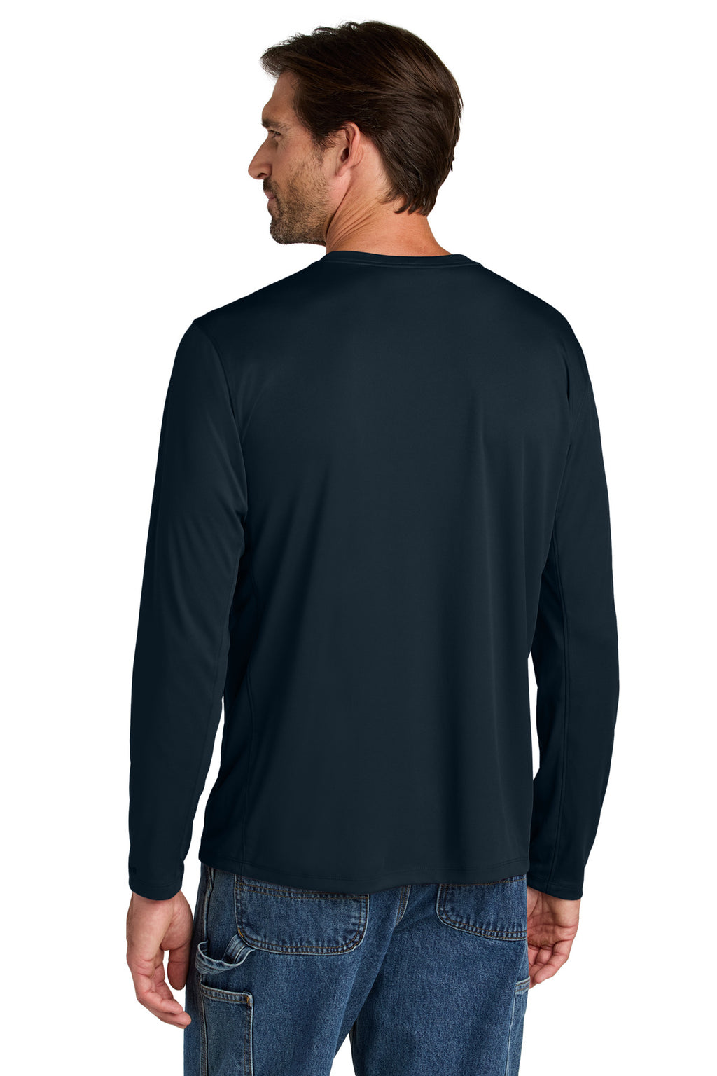 Carhartt Force Sun Defender Long Sleeve T-Shirt CT106972 - Navy - back