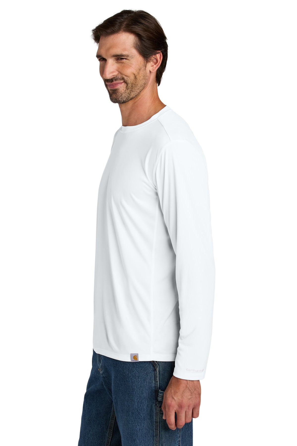 Carhartt Force Sun Defender Long Sleeve T-Shirt CT106972 - White - side