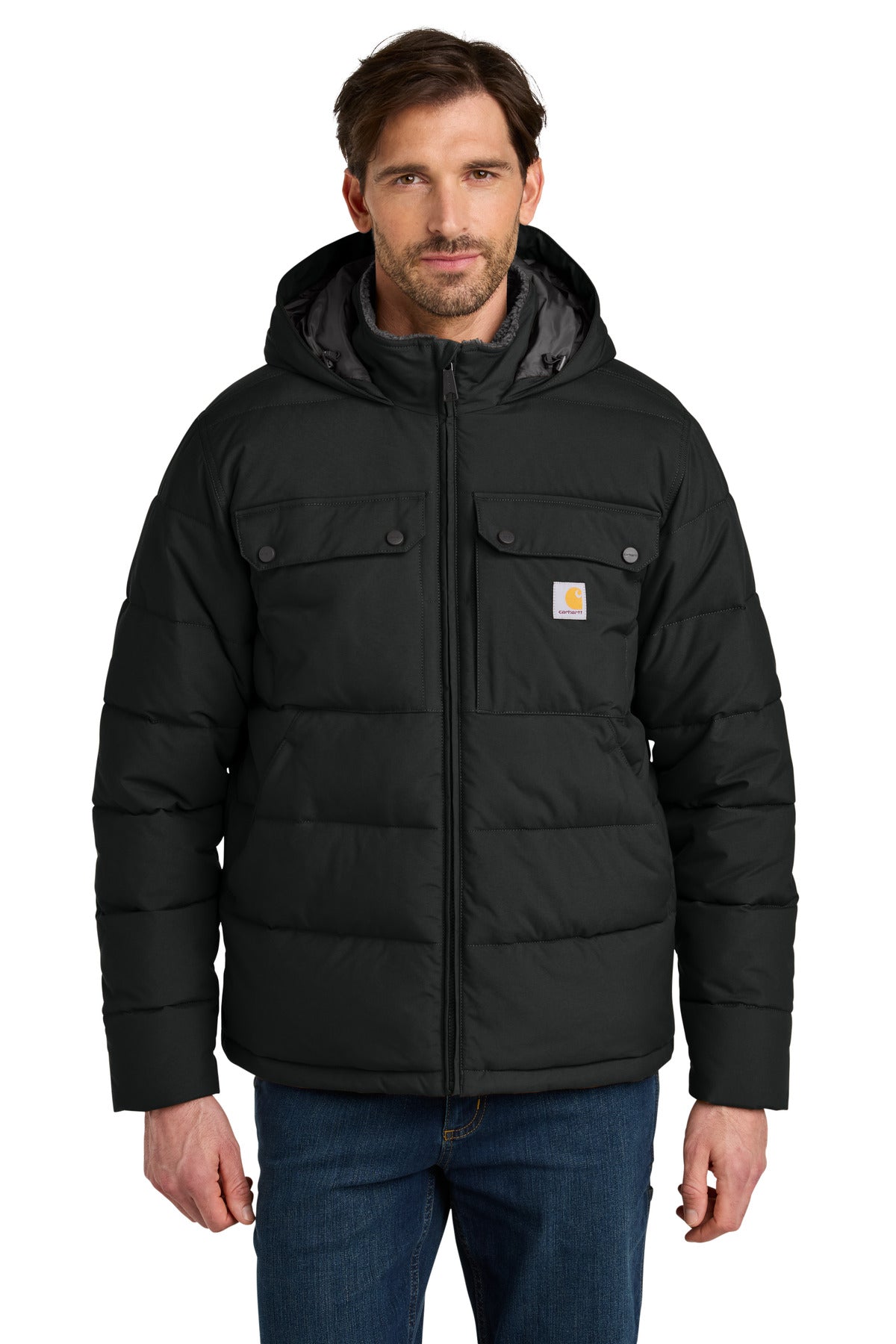 Carhartt Montana Insulated Hooded Jacket CT107082 - Black - front