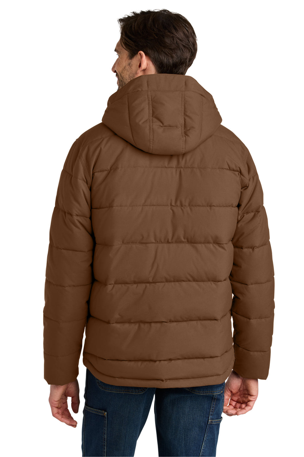 Carhartt Montana Insulated Hooded Jacket CT107082 - Red Duck Brown - back