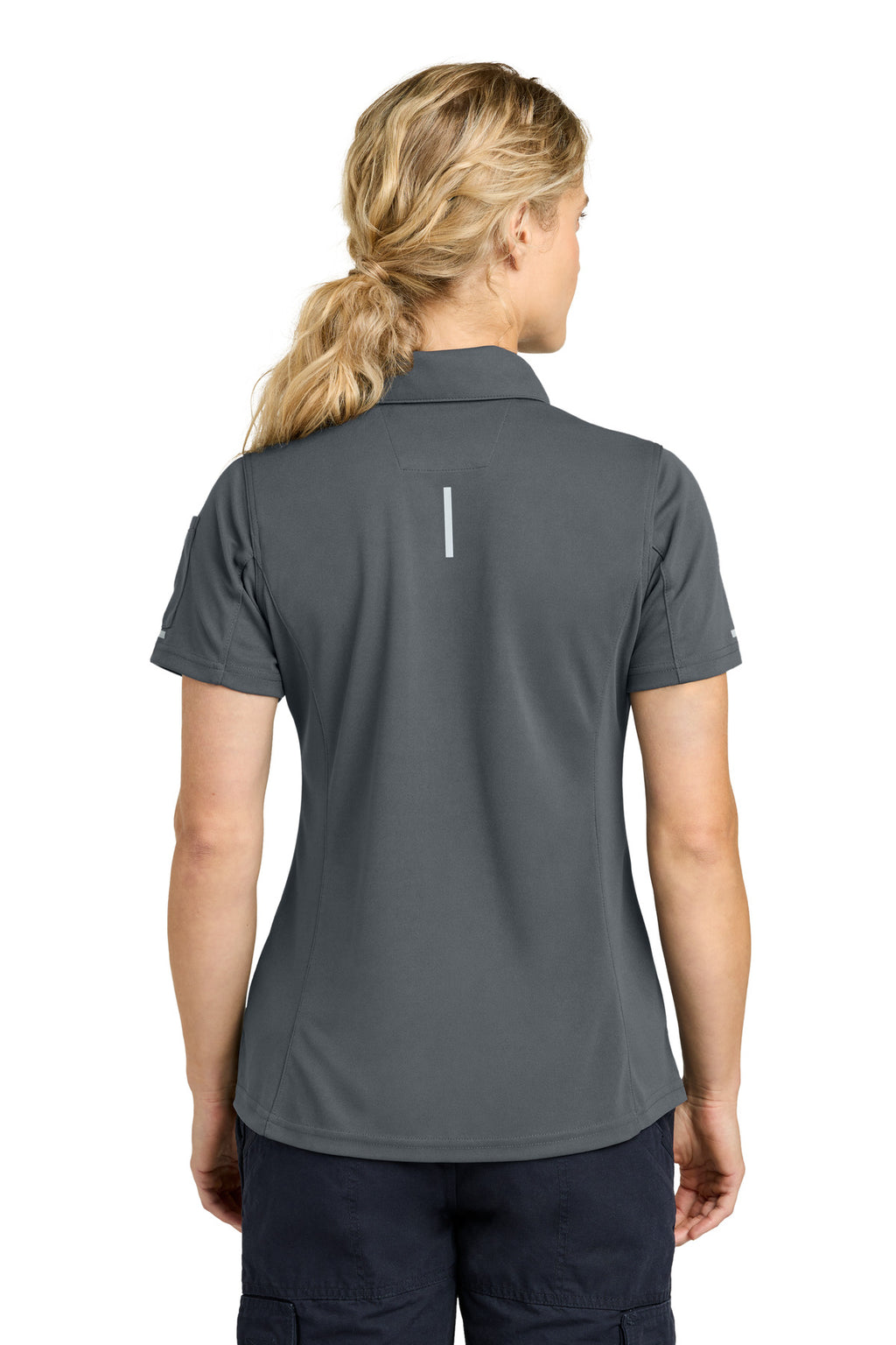 Carhartt Women's FLD & RSCU Polo CTC12119 - Pewter - back