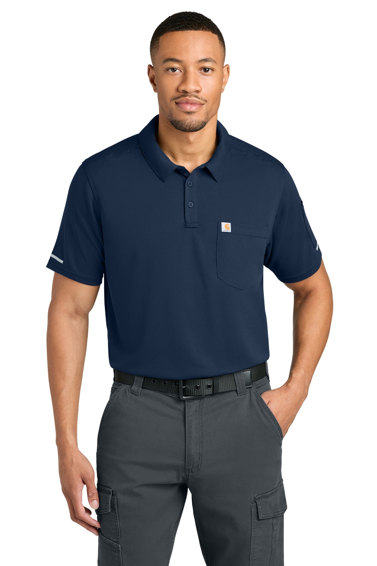 Carhartt FLD & RSCU Polo CTC16119 - Dark Navy - front