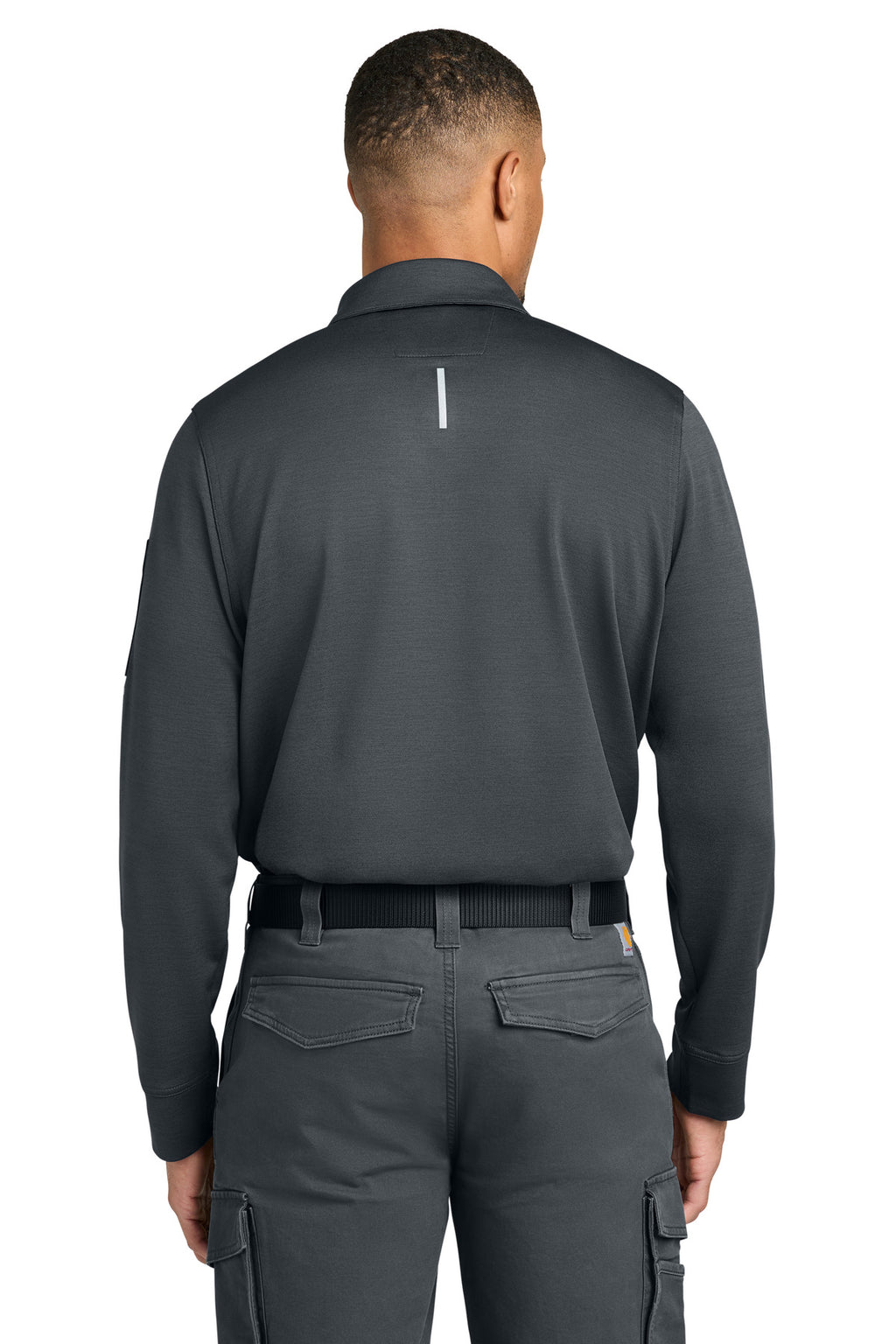 Carhartt FLD & RSCU Long Sleeve Polo CTC16129 - Pewter - back