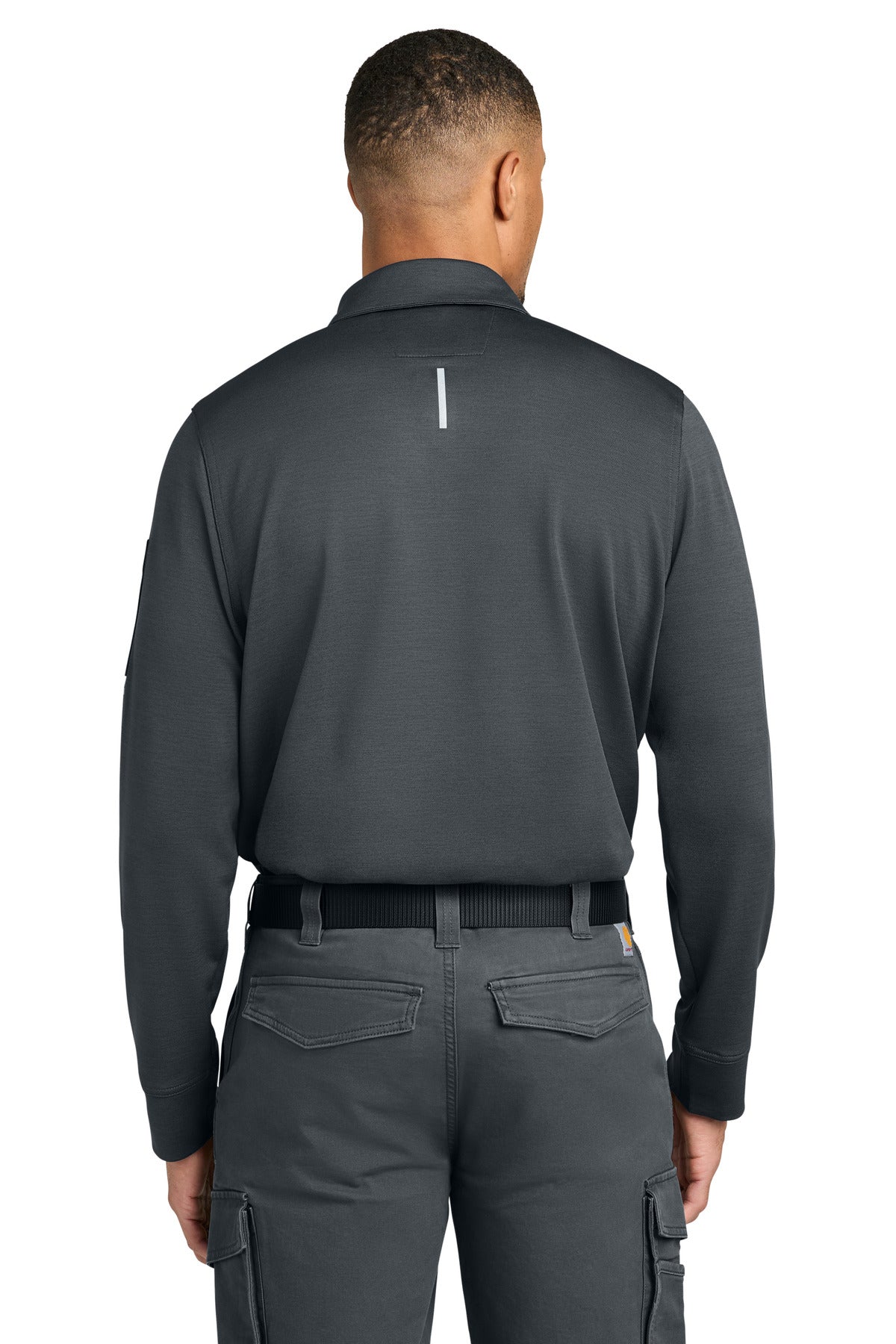 Carhartt FLD & RSCU Long Sleeve Polo CTC16129 - Pewter - back