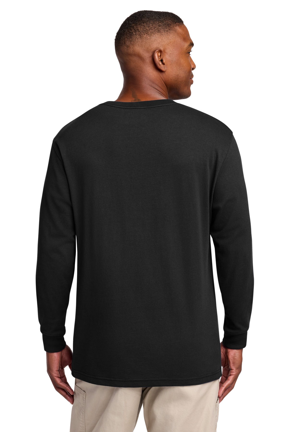 Carhartt Workwear Pocket Long Sleeve T-Shirt. CTK126 - Black - back