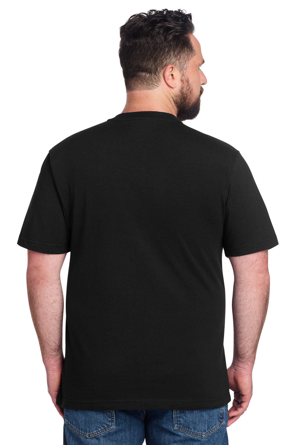 Carhartt Short Sleeve Henley T-Shirt CTK84 - Black - back