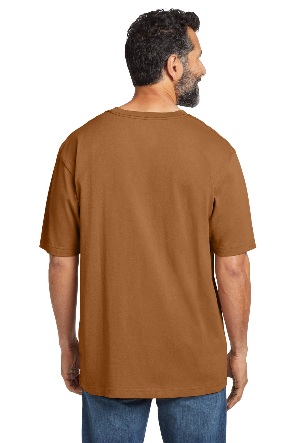 Carhartt Workwear Pocket Short Sleeve T-Shirt. CTK87 - Carhartt Brown - back
