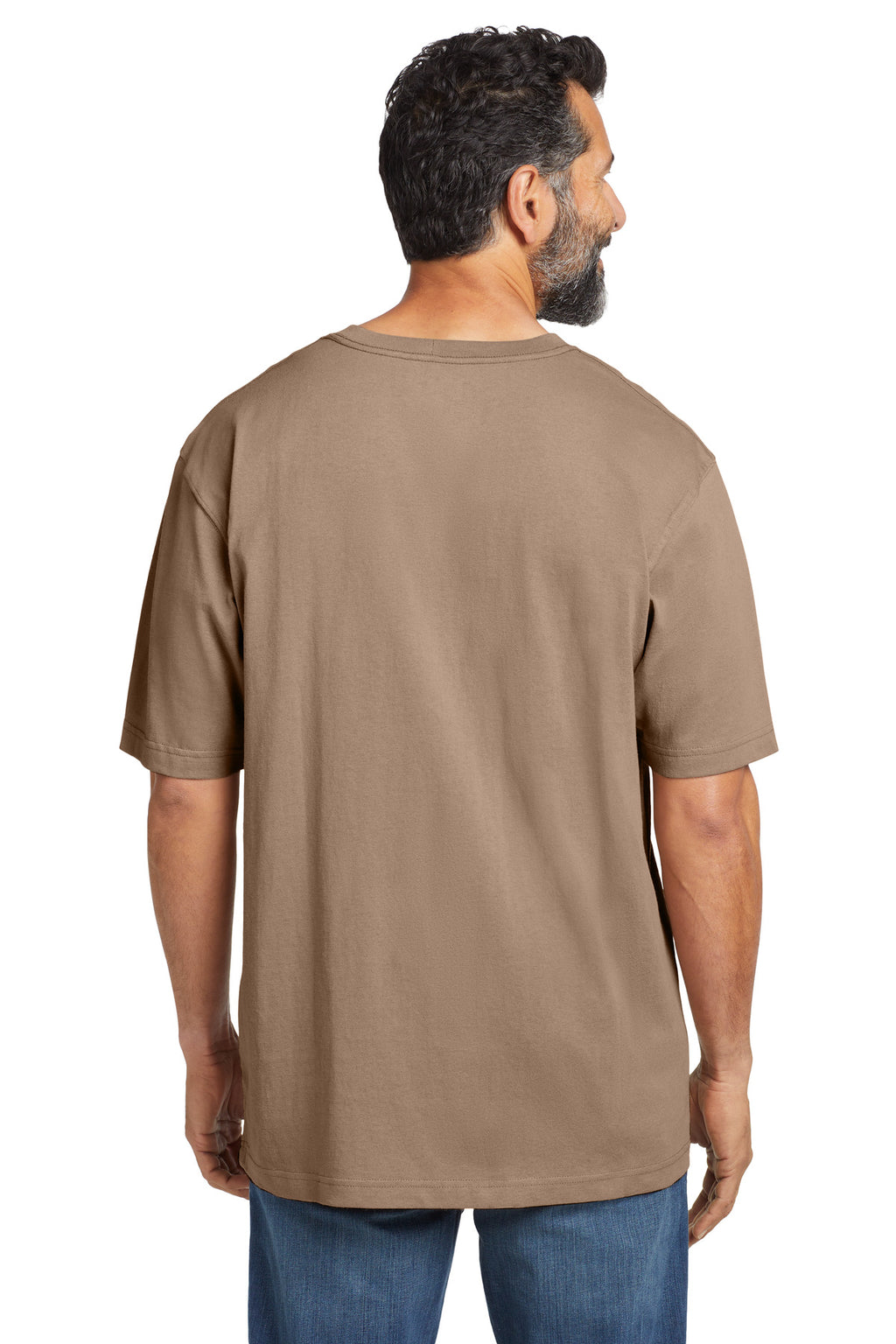 Carhartt Workwear Pocket Short Sleeve T-Shirt. CTK87 - Desert - back