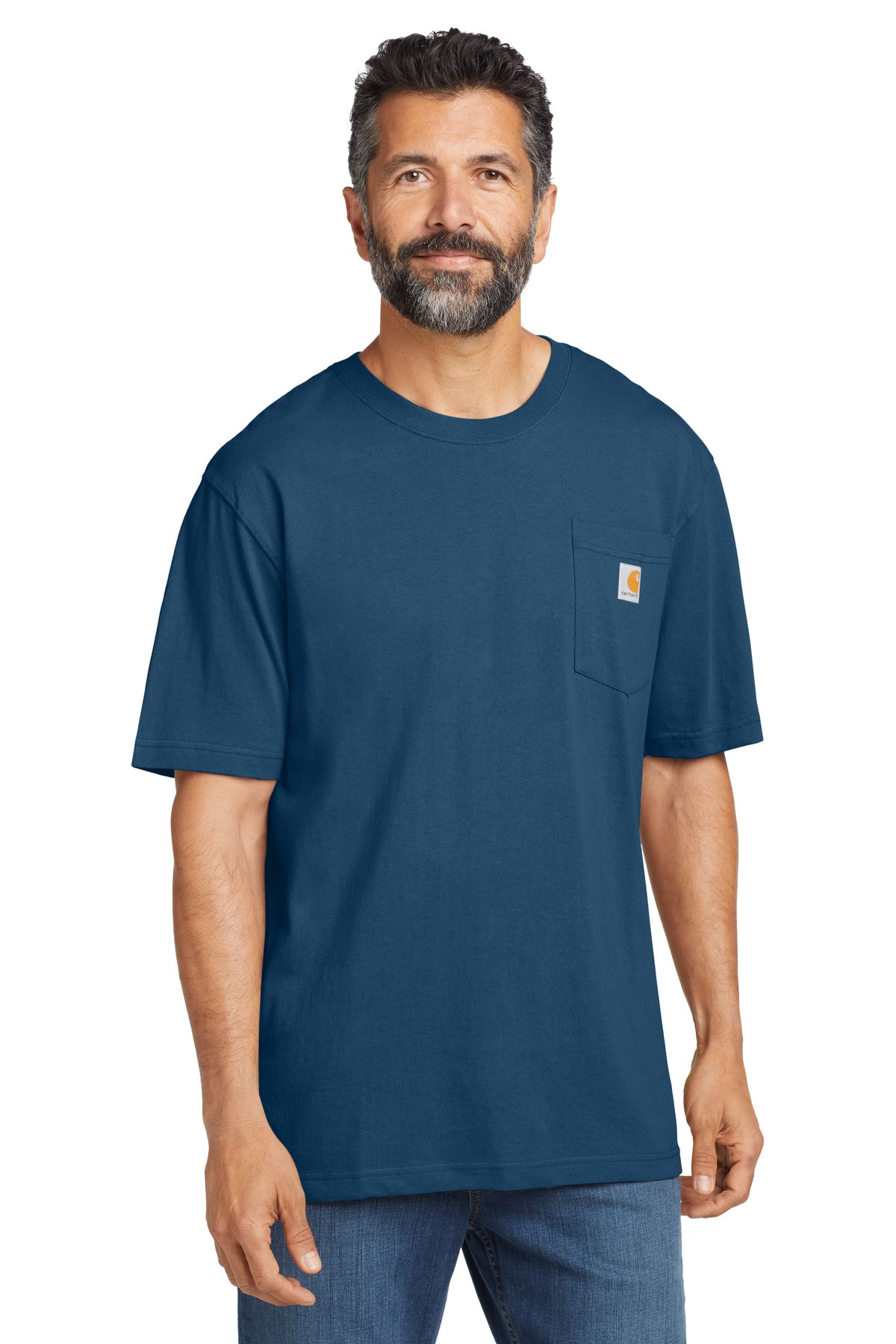 Carhartt Workwear Pocket Short Sleeve T-Shirt. CTK87 - Lakeshore - front