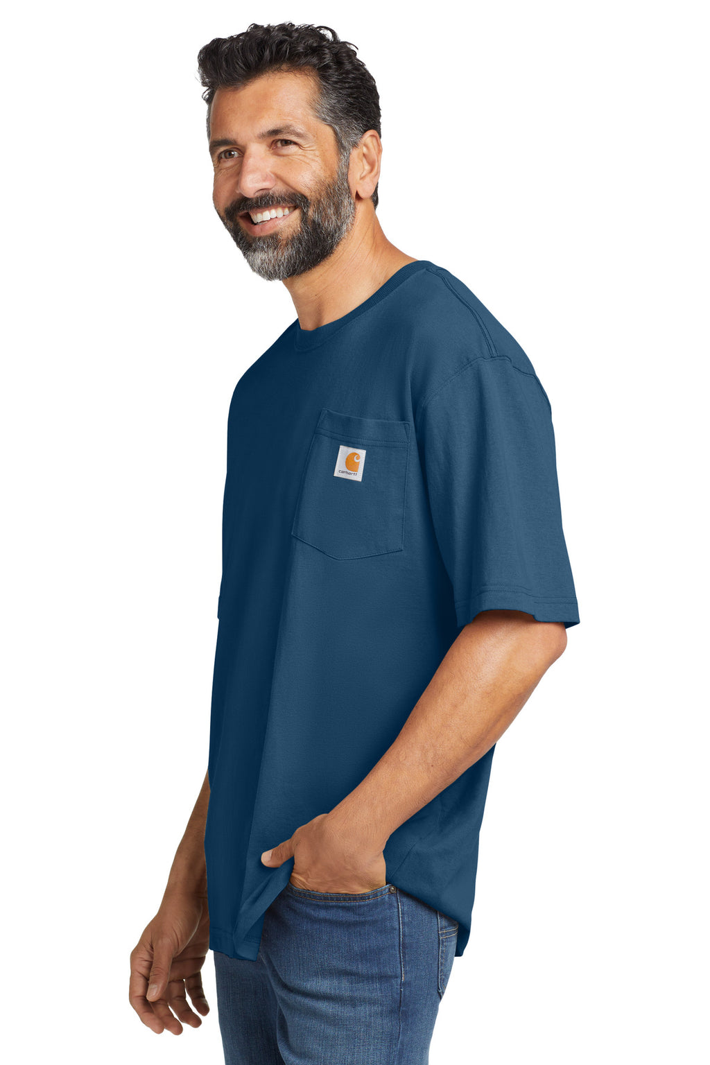 Carhartt Workwear Pocket Short Sleeve T-Shirt. CTK87 - Lakeshore - side