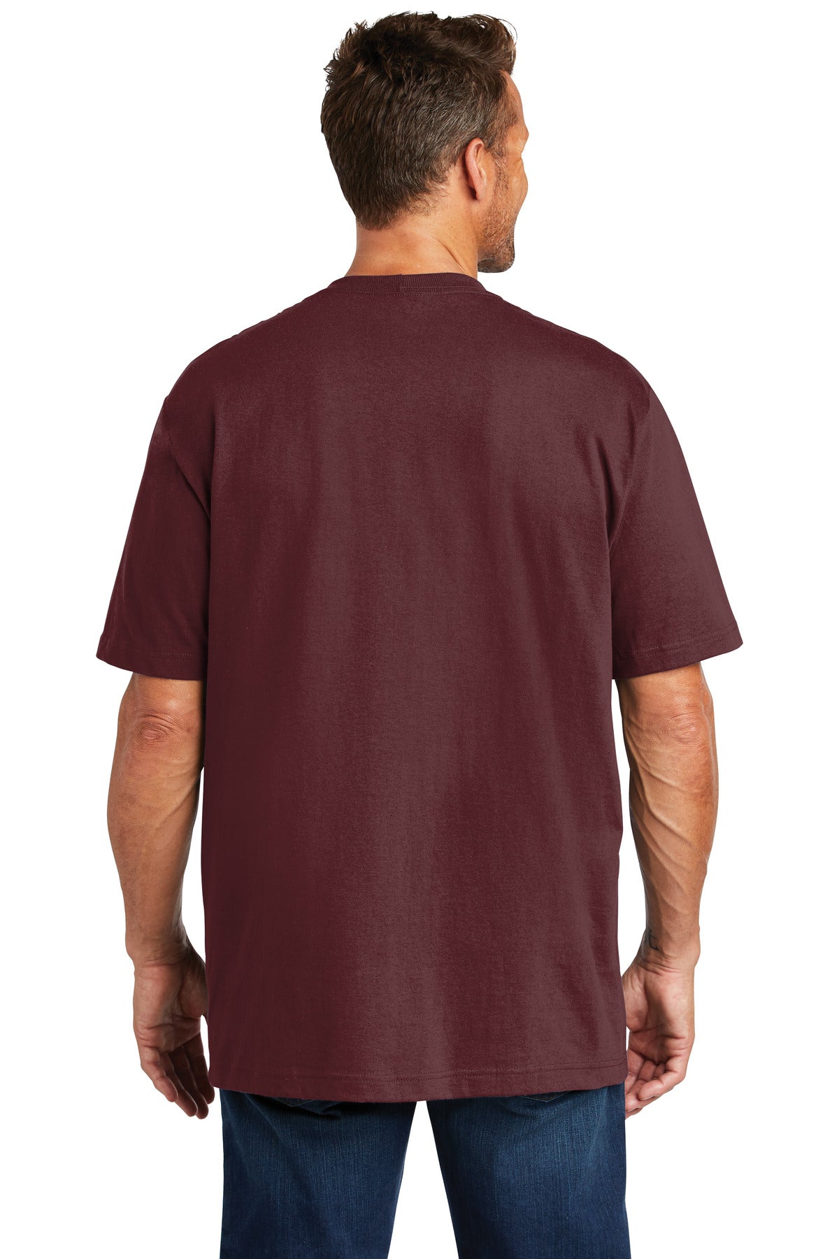 Carhartt Workwear Pocket Short Sleeve T-Shirt. CTK87 - Port - back