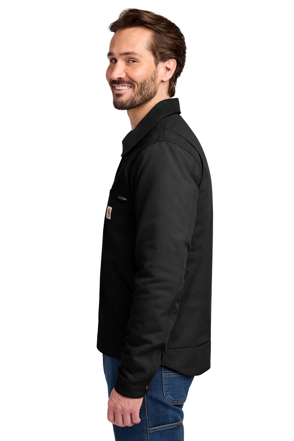 Carhartt Tall Duck Detroit Jacket CTT103828 - Black - side