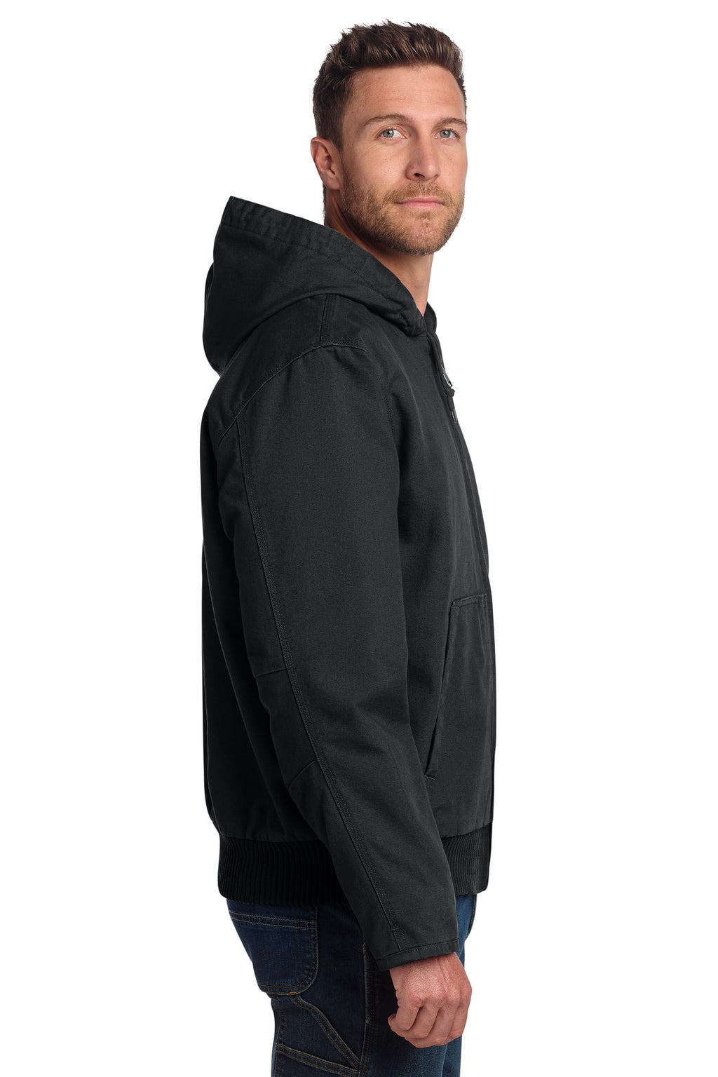 Carhartt Tall Washed Duck Active Jac. CTT104050 - Black - side