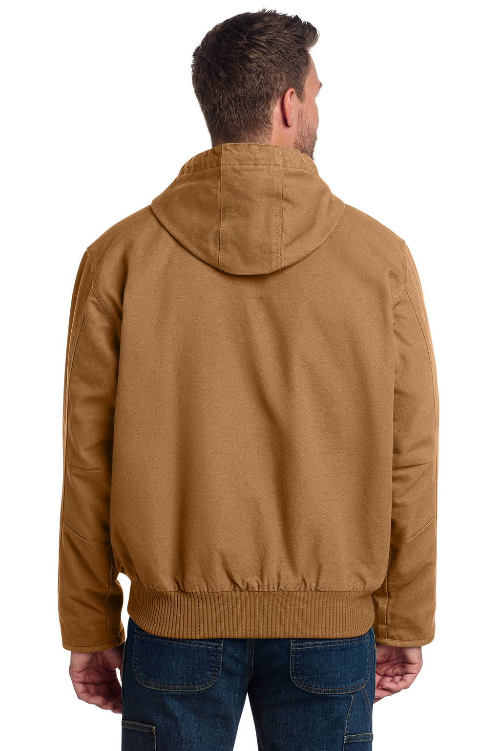 Carhartt Tall Washed Duck Active Jac. CTT104050 - Carhartt Brown - back