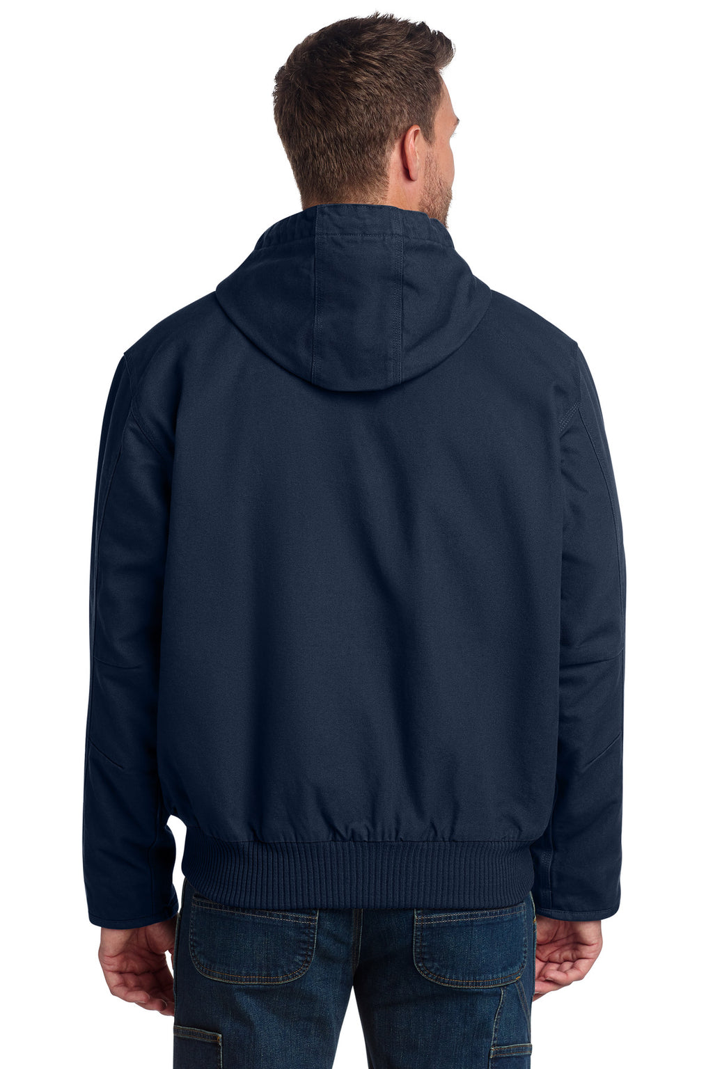 Carhartt Tall Washed Duck Active Jac. CTT104050 - Navy - back